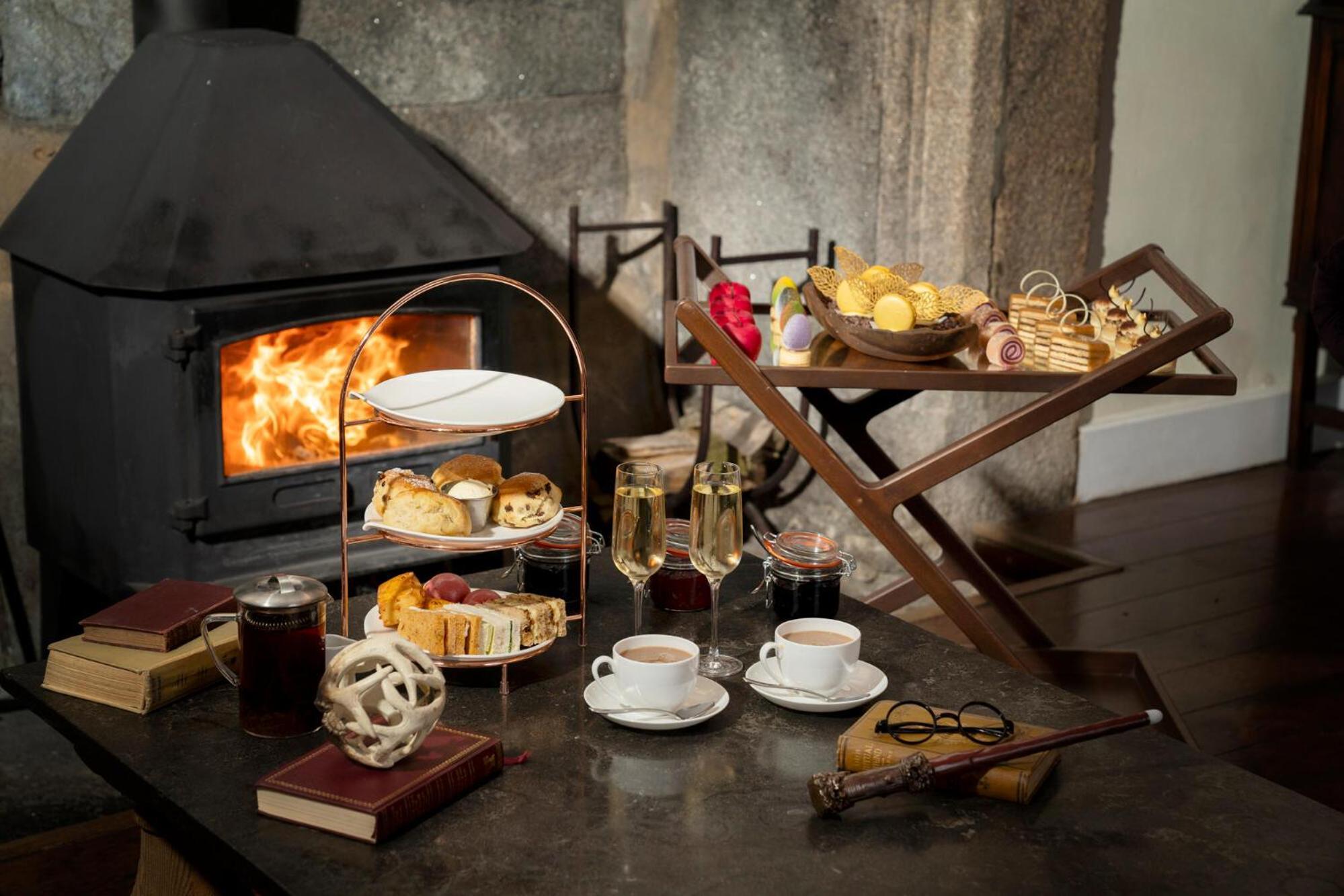 Boringdon Hall Hotel And Spa Плімут Екстер'єр фото Afternoon tea at the Old parsonage